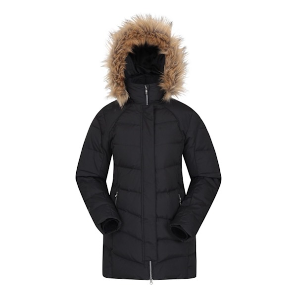 Mountain Warehouse Isla II Lång Dunjacka för Kvinnor 22 UK Jet Black 22 UK