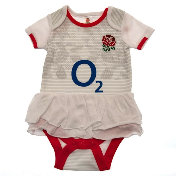 England RFU Baby Crest Tutu Kjolfodral 9-12 Månader Vit/Röd White/Red 9-12 Months