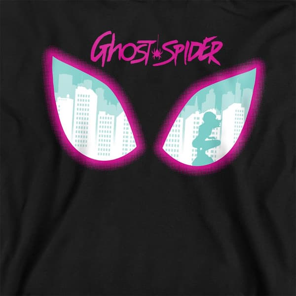 Spider-Man Barn/Barn Ghost-Spider Eyes Pull Over Hoodie 5- Black 5-6 Years