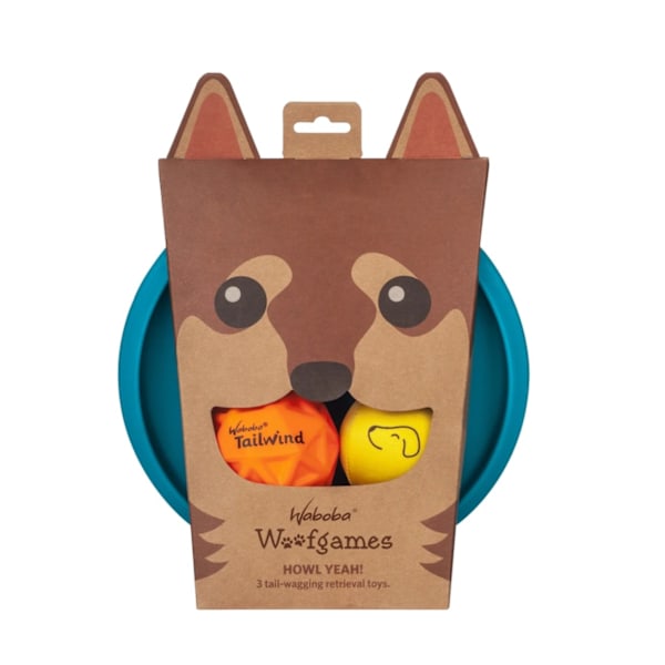 Waboba Woofpack Hundboll Set One Size Brun Brown One Size