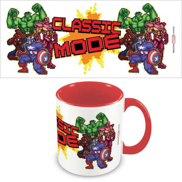 Marvel Classic Mode Inner Two Tone Mug One Size Vit/Röd White/Red One Size