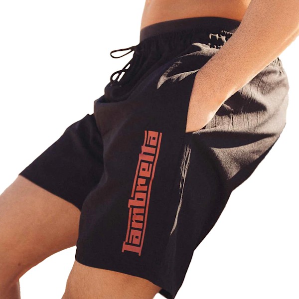 Lambretta Herr SS25 Badshorts 40R Svart Black 40R