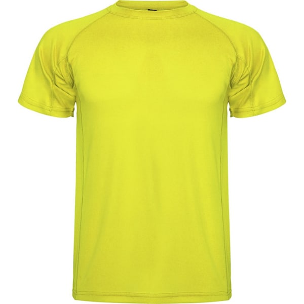 Roly Montecarlo T-shirt för män, kortärmad, sportig, S, fluorescerande Fluorescent Yellow S