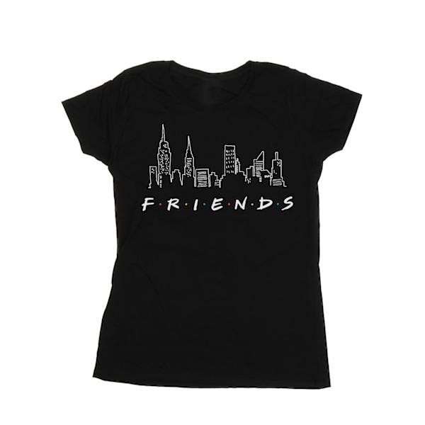 Friends Dam/Damer Skyline Logo Bomull T-shirt XL Svart Black XL