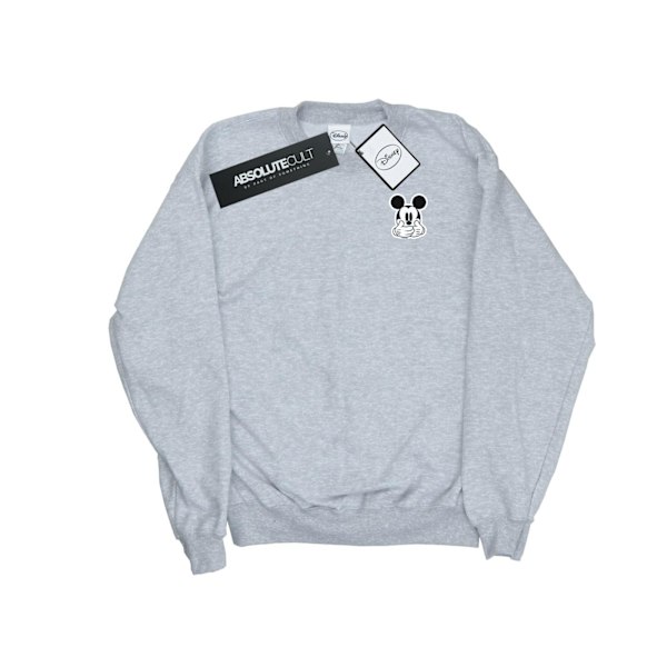 Disney Boys Mickey Mouse Dont Speak Brösttryck Sweatshirt 5-6 Sports Grey 5-6 Years