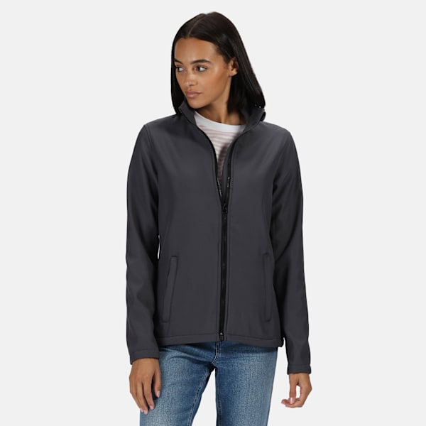 Regatta Professional Dam/Dam Printable Soft Shell Jacka Seal Grey/Black 14 UK