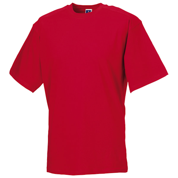 Russell Europe Herr Workwear Kortärmad Bomull T-shirt S Clas Classic Red S