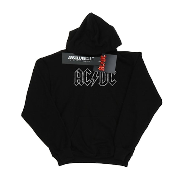 AC/DC Dam/Dam Jagged Logo Hoodie XL Svart Black XL