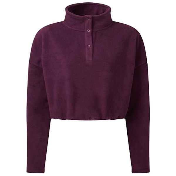 TriDri Dam/Dam Cropped Fleece Top S-M Mulberry Red Mulberry Red S-M