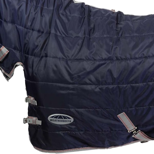 Weatherbeeta Comfitec Medium/Lite 210d Channel Quilt Combo Neck Navy/Silver/Red 7 ft