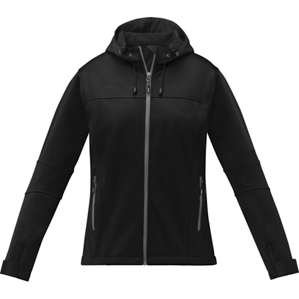 Elevate Womens/Ladies Match Soft Shell Jacka S Solid Black Solid Black S