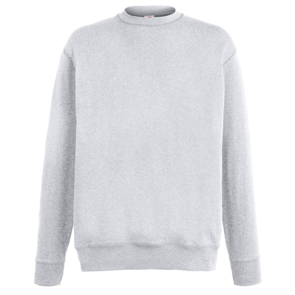 Fruit Of The Loom Herr Sweatshirt med set-in ärmar 2XL Heather Grey Heather Grey 2XL