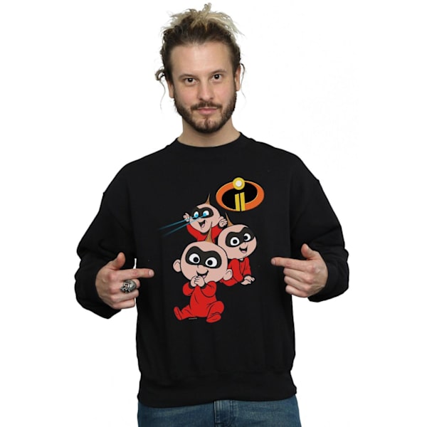 Disney Herr The Incredibles Jak Jak Sweatshirt XL Svart Black XL