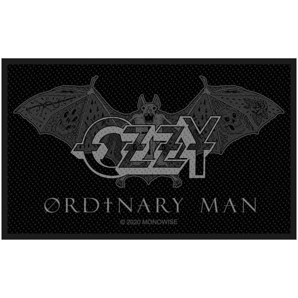Ozzy Osbourne Ordinary Man vävd patch One Size svart Black One Size