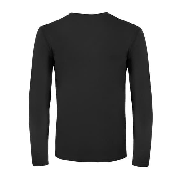 B&C Herr #E150 Långärmad T-shirt 3XL Svart Black 3XL
