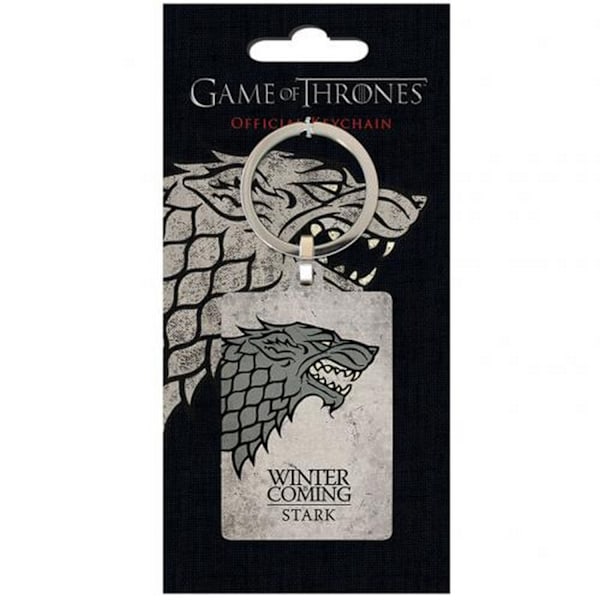 Game Of Thrones Stark Metallnyckelring En Storlek Grå Grey One Size