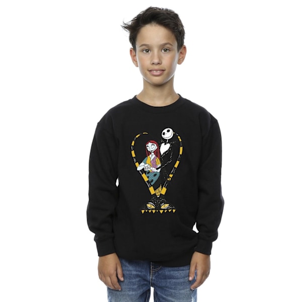 The Nightmare Before Christmas Boys Heart Jack Sweatshirt 3-4 år Black 3-4 Years