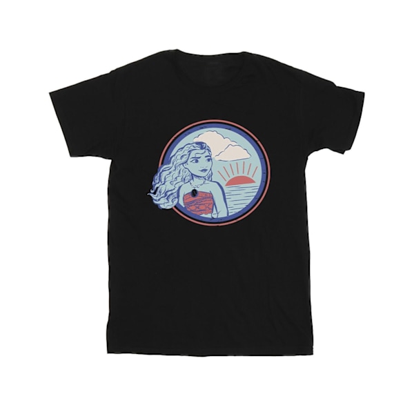 Disney Girls Moana Sunset Bomull T-shirt 7-8 År Svart Black 7-8 Years