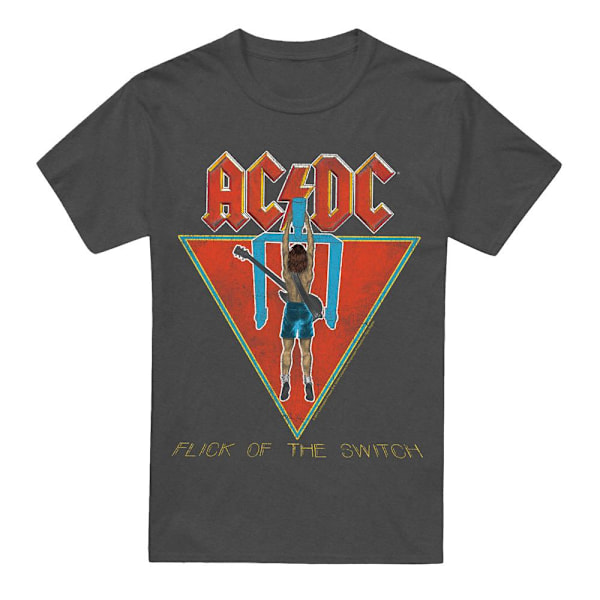 AC/DC Unisex Vuxen Flick of the Switch T-Shirt L Kolgrå Charcoal L