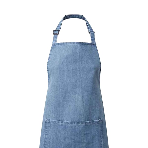 Premier Unisex Vuxen Färger Fickor Full Förkläde En Storlek Blå Denim Blue Denim One Size