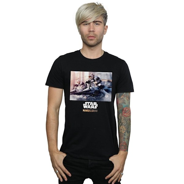 Star Wars The Mandalorian Scout Troopers T-shirt för män, 4XL, svart Black 4XL