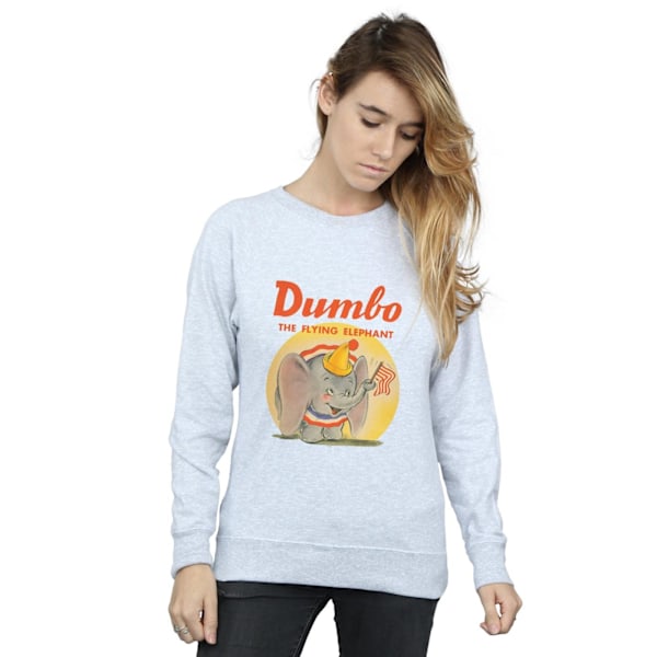 Disney Dam/Damer Dumbo Flygande Elefant Sweatshirt M Sports Sports Grey M