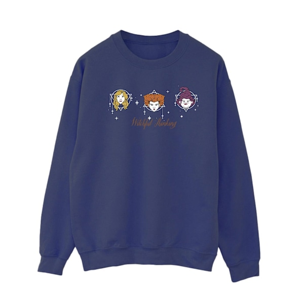 Disney Dam/Kvinnor Hocus Pocus Witchful Thinking Sweatshirt X Navy Blue XL