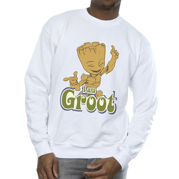Guardians Of The Galaxy Herr Groot Dansande Sweatshirt M Vit White M