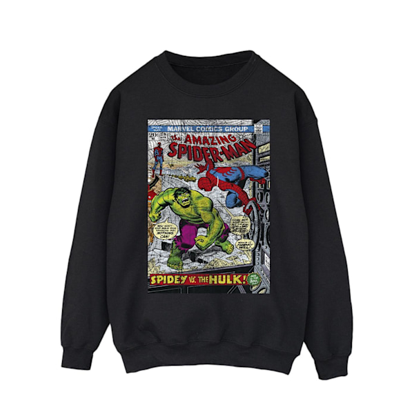 Marvel Herr Spider-Man VS Hulk Cover Sweatshirt XL Svart Black XL