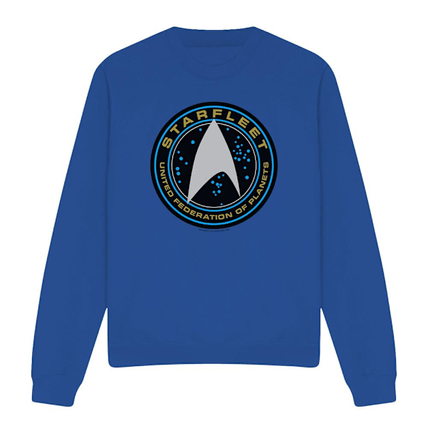 Star Trek Beyond Unisex Vuxen Starfleet Patch Sweatshirt S Roya Royal Blue S