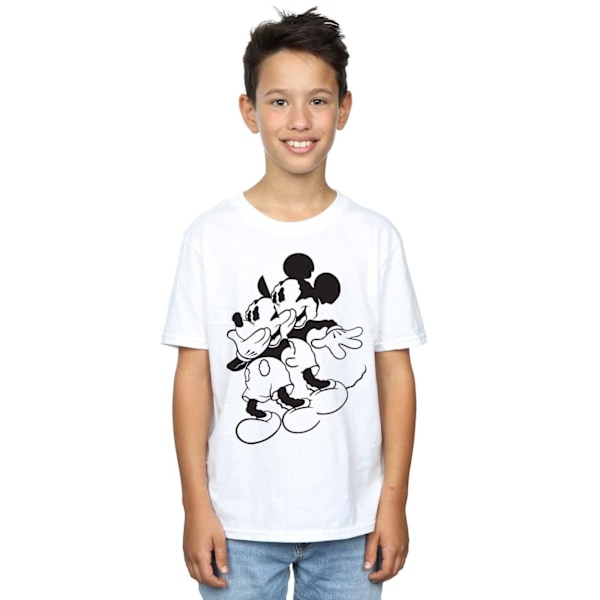 Disney Boys Mickey Mouse Shake T-shirt 5-6 år Vit White 5-6 Years