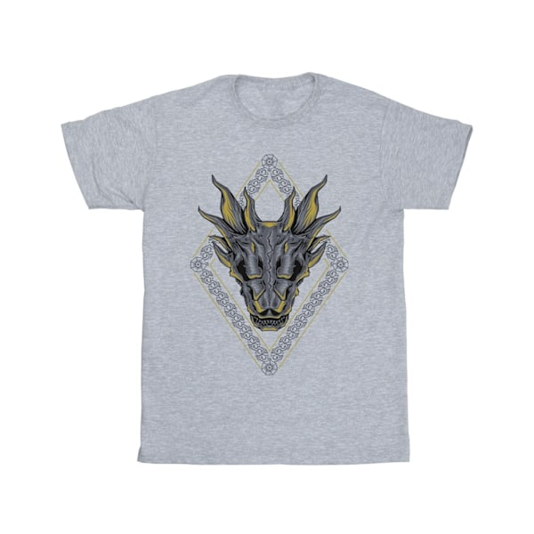 Game Of Thrones: House Of The Dragon T-shirt med drakmönster för män Sports Grey 3XL