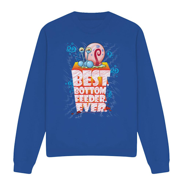 SvampBob Fyrkant Unisex Vuxen Best Bottom Feed Ever Tröja Royal Blue M