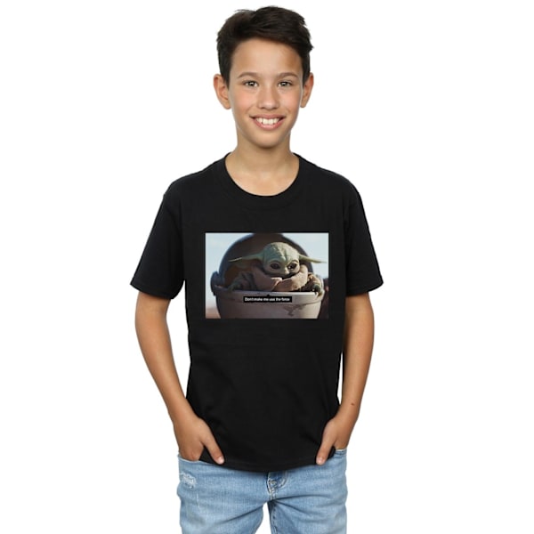 Star Wars Boys The Mandalorian Don´t Make Me T-Shirt 12-13 År Black 12-13 Years