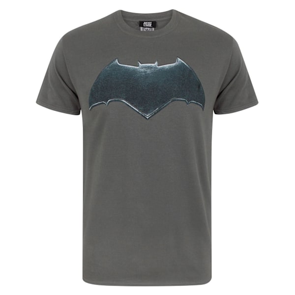 Justice League Batman Logo T-shirt S Charcoal Charcoal S
