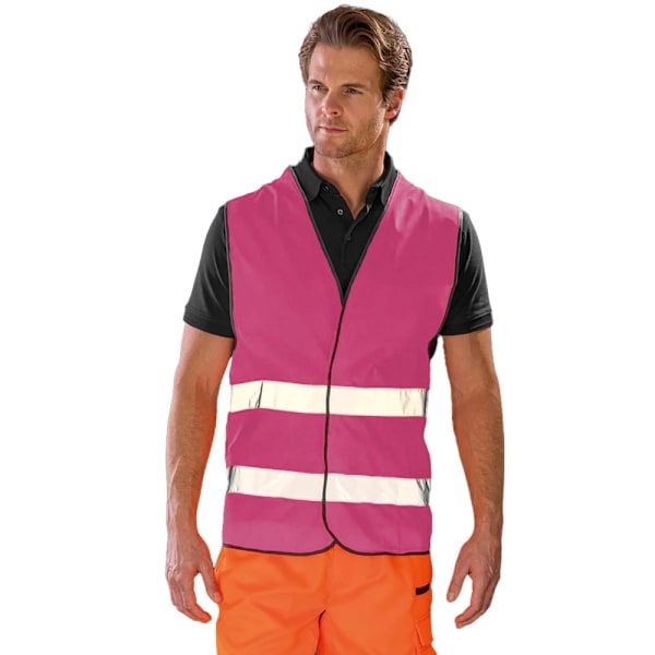 Result Core Vuxen Unisex Motorist Hi-Vis Säkerhetsväst LXL Hallon Raspberry LXL