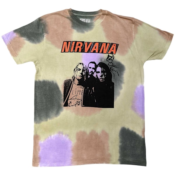 Nirvana Unisex Vuxen Flipper Tie Dye T-Shirt L Flerfärgad Multicoloured L