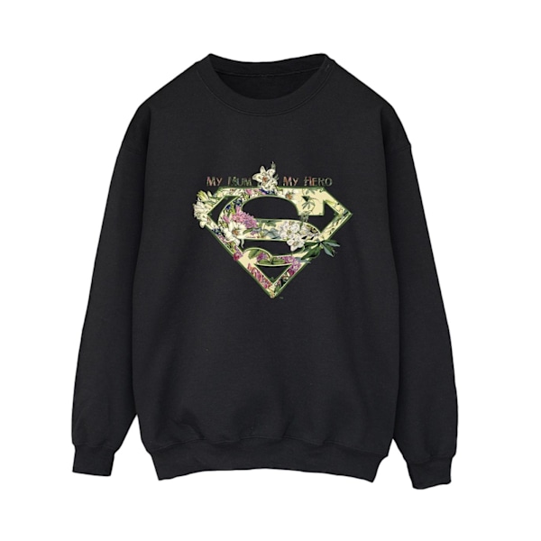 DC Comics Dam/Kvinnor Superman Min Mamma Min Hjälte Sweatshirt XL B Black XL