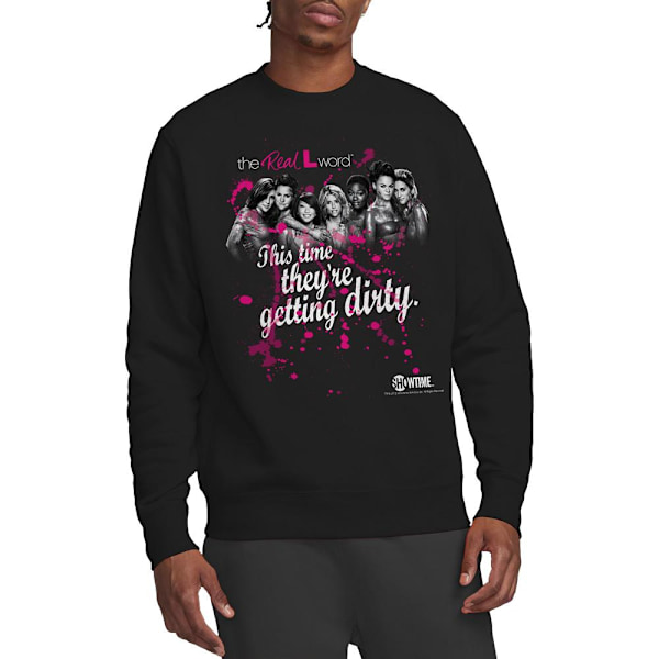 The Real L Word Unisex Vuxen Smutsig Sweatshirt L Svart Black L