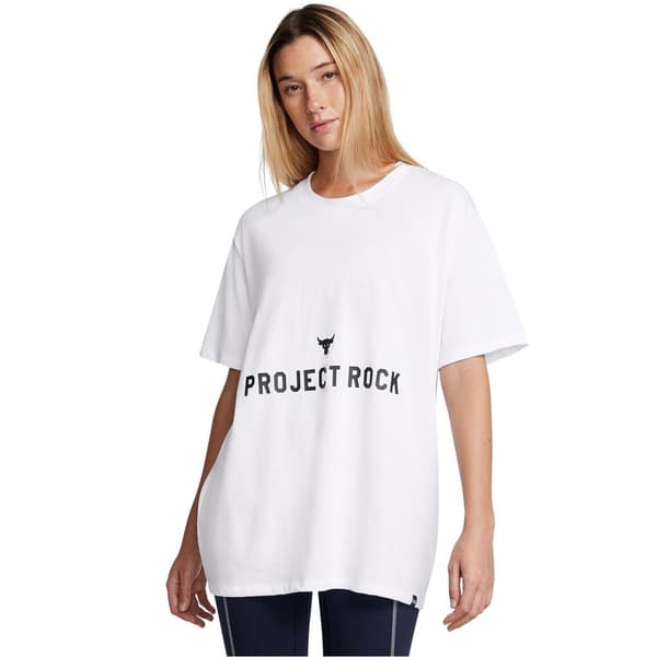 Under Armour Dam Project Rock T-shirt 8 UK Vit White 8 UK