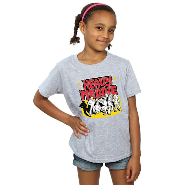 Scooby Doo Girls Heavy Meddle Bomull T-shirt 7-8 År Sports G Sports Grey 7-8 Years