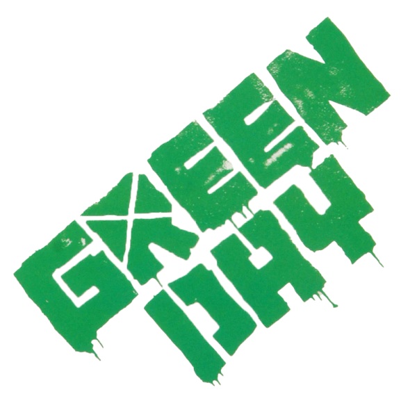Green Day Logo Kylskåpsmagnet En one size Vit/Grön White/Green One Size