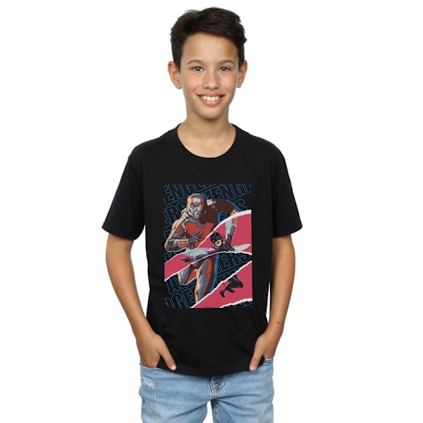 Marvel Boys Avengers Ant-Man And The Wasp Collage T-Shirt 9-11 Black 9-11 Years