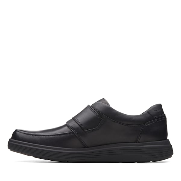Clarks Un Abode Strap Läderskor för Herr 7 UK Svart Black 7 UK