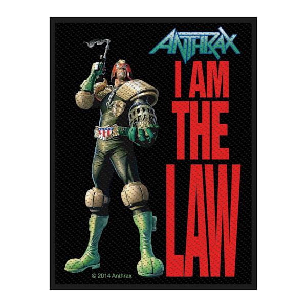 Anthrax I Am The Law Standard Patch One Size Svart/Flerfärgad Black/Multicoloured One Size