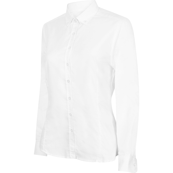 Henbury Dam/Damer Modern Långärmad Oxford Skjorta S Vit White S