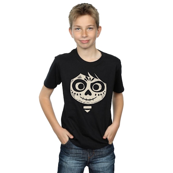 Disney Boys Coco Miguel Skelett Ansikte T-shirt 7-8 År Svart Black 7-8 Years