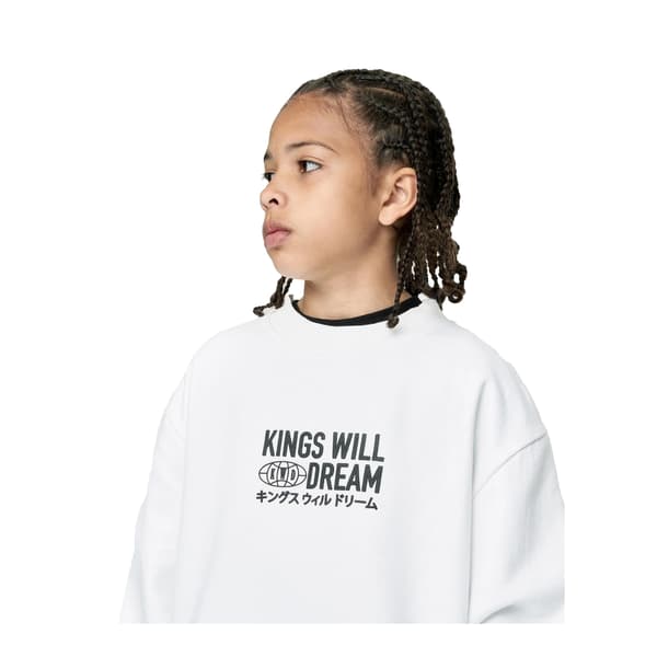 Kings Will Dream Pojkar Studio Title Sweatshirt 7-8 År Vit White 7-8 Years