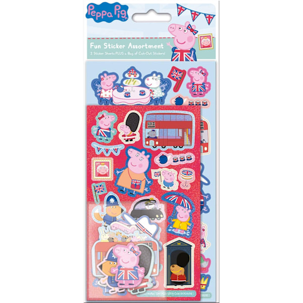Greta Gris Glorious Britain Pop Up Stickers En Storlek Flerfärgad Multicoloured One Size