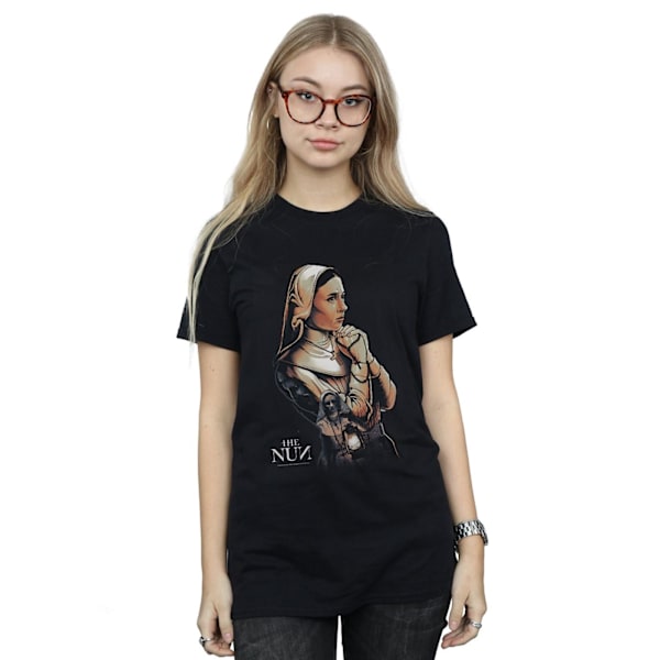 The Nun Damkläder/Dam Sister Irene Bomull Boyfriend T-Shirt L B Black L